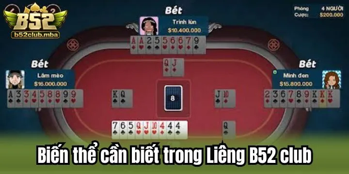 Những thể loại Liêng B52 club có thể được cập nhật