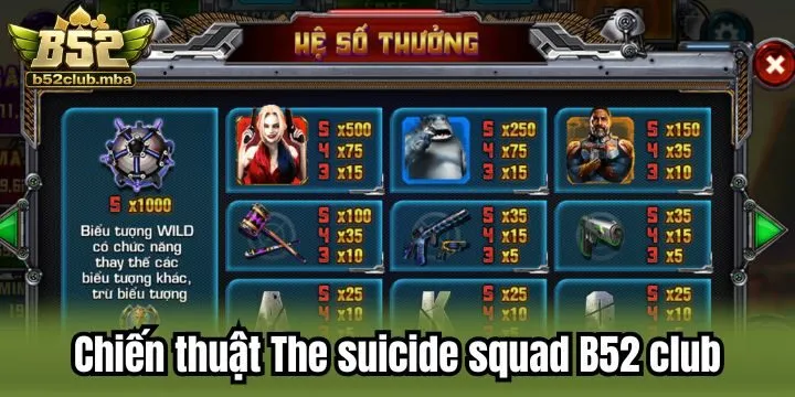 Chinh phục The suicide squad B52 club đơn giản nhờ mẹo cao thủ