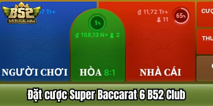 Người mới nên nắm rõ trình tự Super Baccarat 6 B52 Club