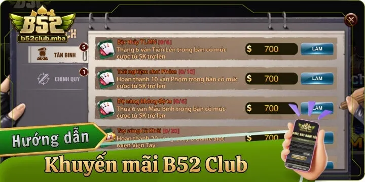Khuyến mãi B52 Club - Top ưu đãi giá trị khủng trong cá cược