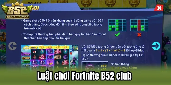 Chi tiết về khía cạnh trong Fortnite B52 club