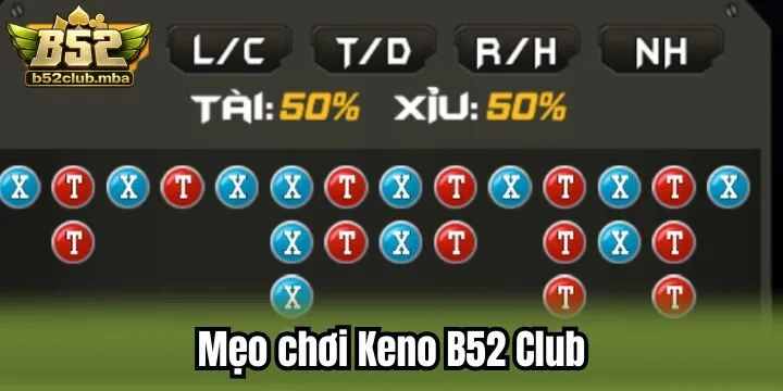 Chiến thuật thắng Keno B52 Club bài bản từ cao thủ
