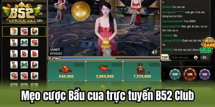 Mẹo cược trúng thưởng trên bầu cua trực tuyến B52 Club 