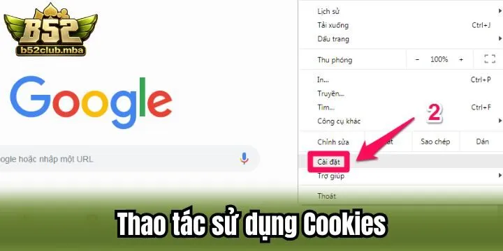 Thao tác sử dụng Cookies chuẩn chuyên gia