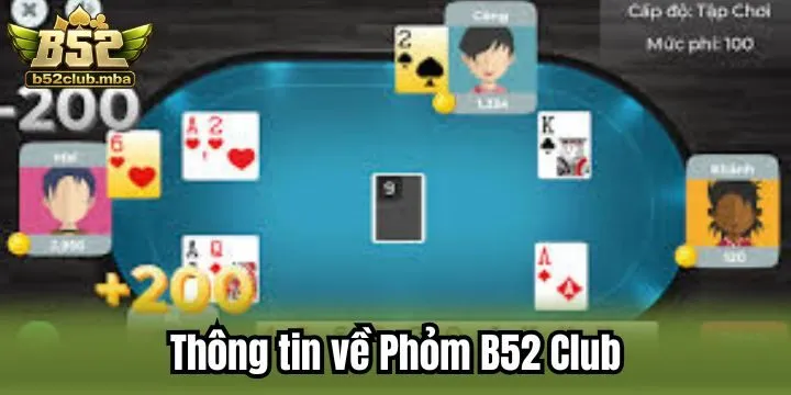 Giới thiệu về tựa game Phỏm B52 Club